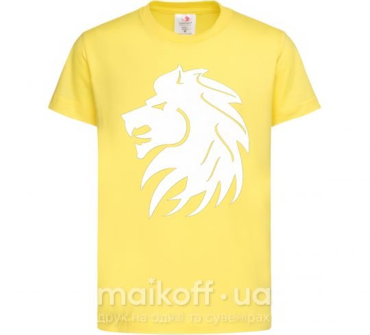 Детская футболка Львиный рык Лимонный фото