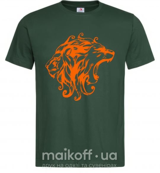 Мужская футболка Львы Темно-зеленый фото