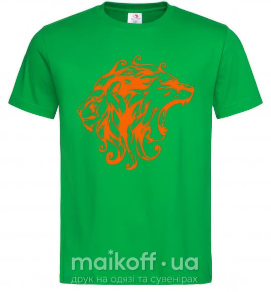 Мужская футболка Львы Зеленый фото