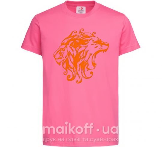 Детская футболка Львы Ярко-розовый фото