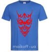 Чоловіча футболка Демон Яскраво-синій фото