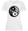 Жіноча футболка Інь Янь Білий Жіноча футболка Інь Янь Білий фото
