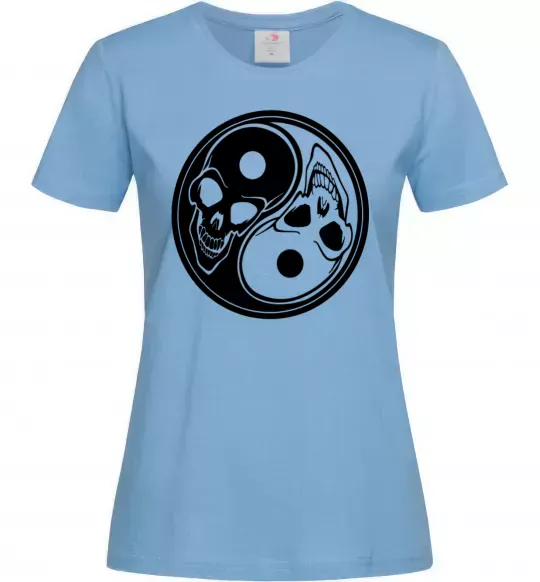Жіноча футболка Інь Янь Блакитний фото