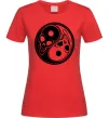 Жіноча футболка Інь Янь Червоний Жіноча футболка Інь Янь Червоний фото