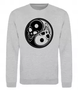 Світшот Інь Янь Сірий меланж фото