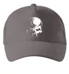 Кепка Черепок Серый фото