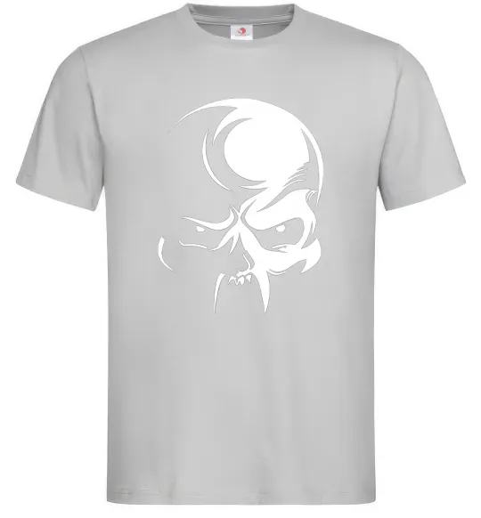 Чоловіча футболка Черепок Сірий фото