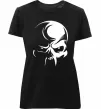 Женская премиум футболка Черепок Черный фото