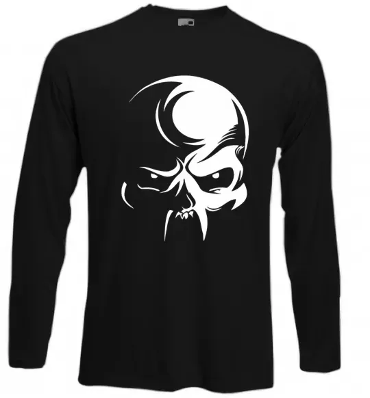 Лонгслив Черепок Черный фото