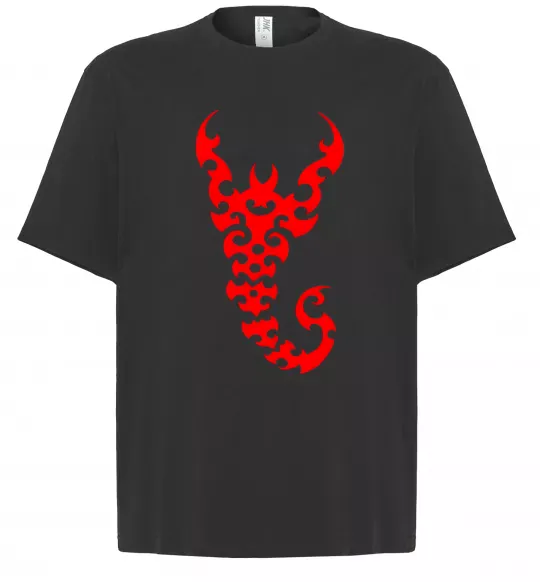 Футболка Оверсайз Скорпіон Черный фото