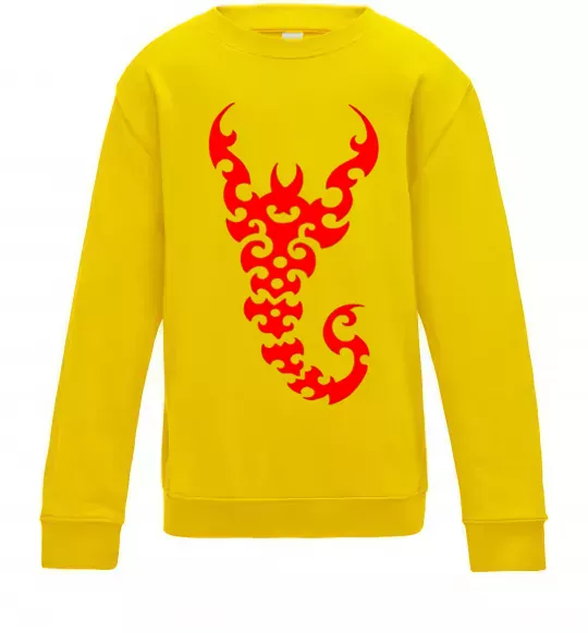 Детский Свитшот Скорпіон Солнечно желтый фото