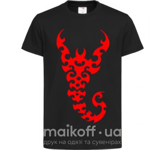 Детская футболка Скорпион Черный фото