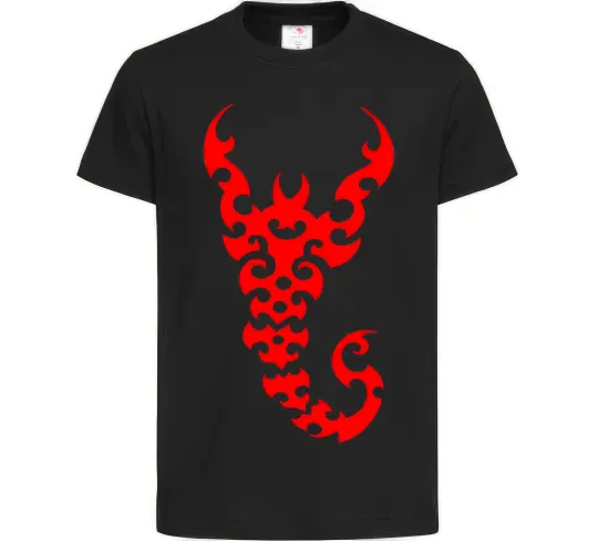 Детская футболка Скорпіон Черный фото