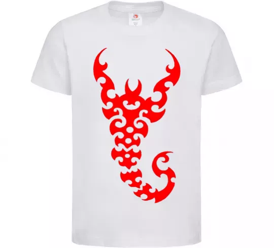 Детская футболка Скорпіон Белый фото