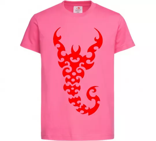 Детская футболка Скорпіон Ярко-розовый фото