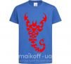 Детская футболка Скорпион Ярко-синий фото