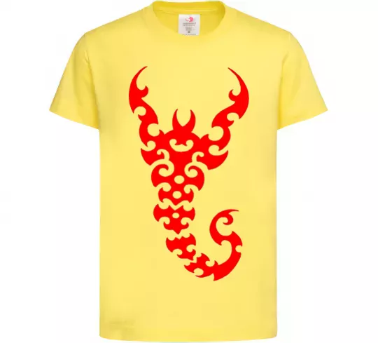 Детская футболка Скорпіон Лимонный фото