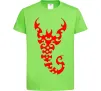 Детская футболка Скорпіон Лаймовый фото