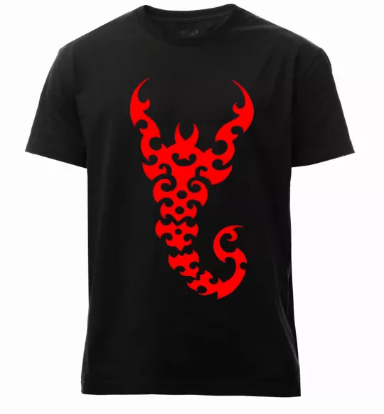 Чоловіча преміум футболка Скорпіон Чорний фото