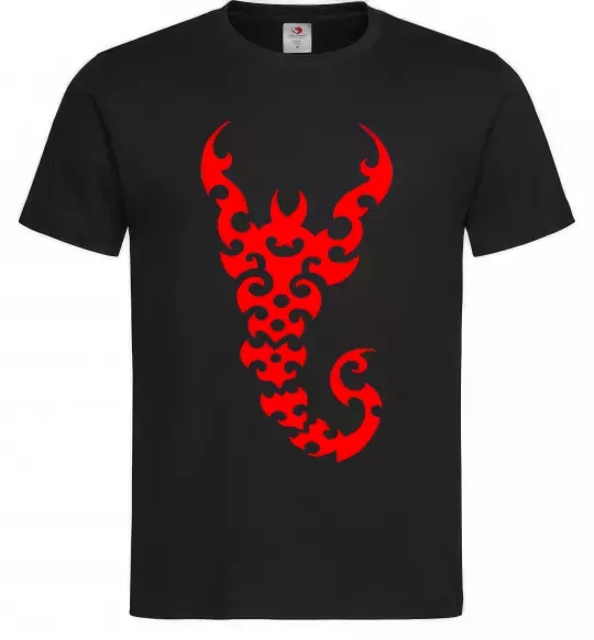 Мужская футболка Скорпіон Черный фото