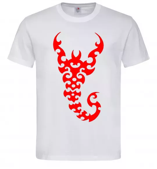 Мужская футболка Скорпіон Белый фото