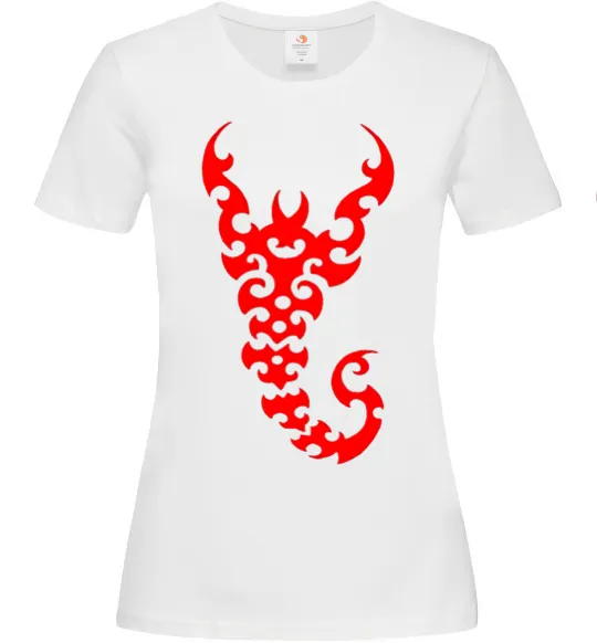 Жіноча футболка Скорпіон Білий фото