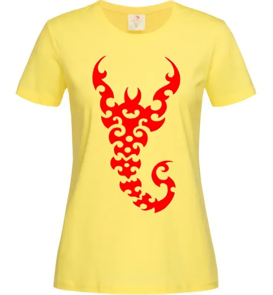 Жіноча футболка Скорпіон Лимонний фото