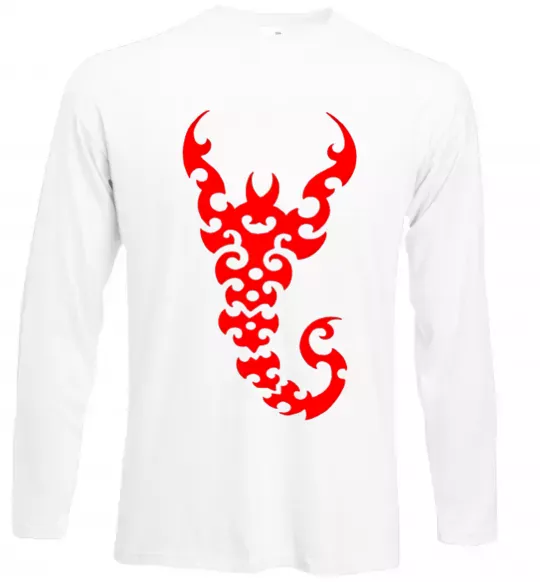 Лонгслив Скорпіон Белый фото