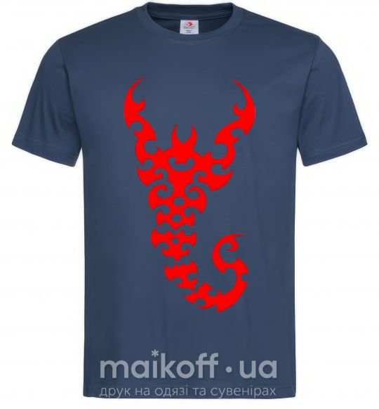 Мужская футболка Скорпион Темно-синий фото