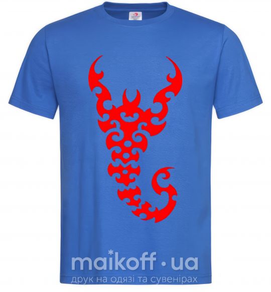Чоловіча футболка Скорпион Яскраво-синій фото