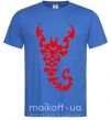 Мужская футболка Скорпион Ярко-синий фото