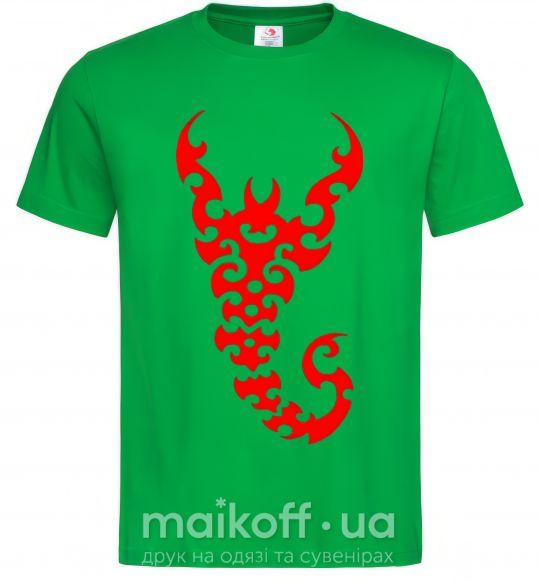 Мужская футболка Скорпион Зеленый фото