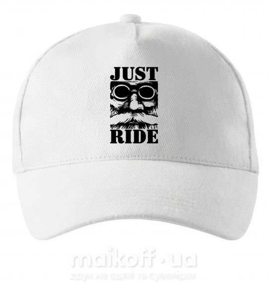 Кепка Just ride Белый фото