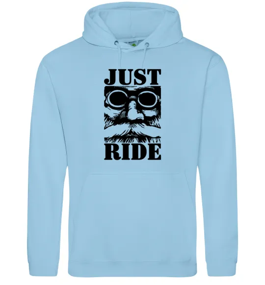 Жіноча толстовка (худі) Just ride Блакитний фото
