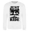 Світшот Just ride Білий фото