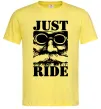Чоловіча футболка Just ride Лимонний фото
