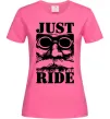 Жіноча футболка Just ride Яскраво-рожевий Жіноча футболка Just ride Яскраво-рожевий фото