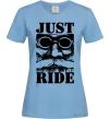 Жіноча футболка Just ride Блакитний Жіноча футболка Just ride Блакитний фото