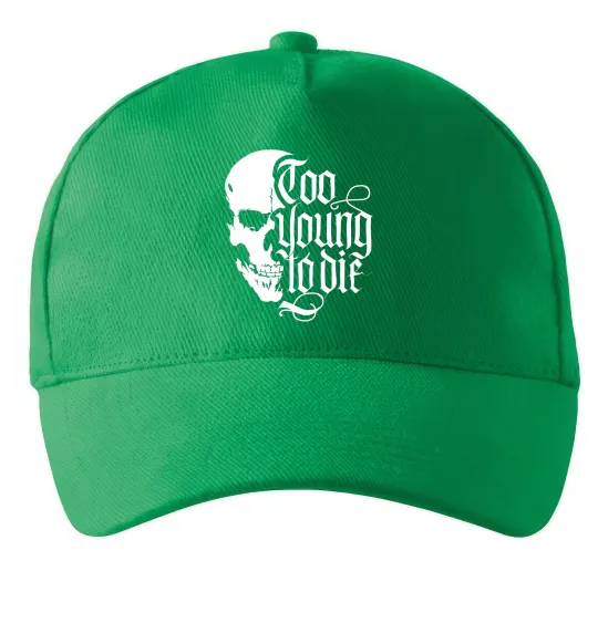 Кепка Too young to die Зеленый фото