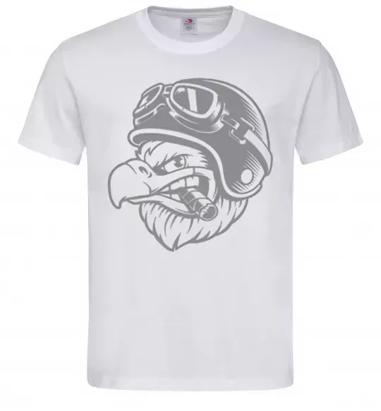 Мужская футболка Eagle в шоломі Белый фото