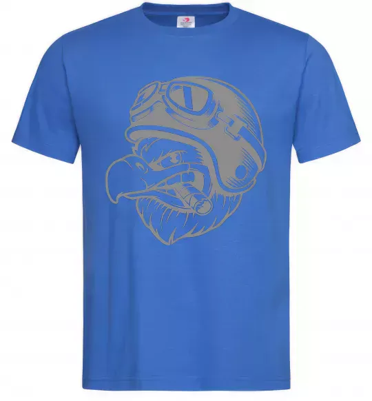 Мужская футболка Eagle в шоломі Ярко-синий фото