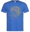 Мужская футболка Eagle в шоломі Ярко-синий фото