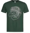 Мужская футболка Eagle в шоломі Темно-зеленый фото