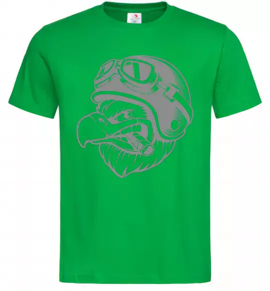 Мужская футболка Eagle в шоломі Зеленый фото