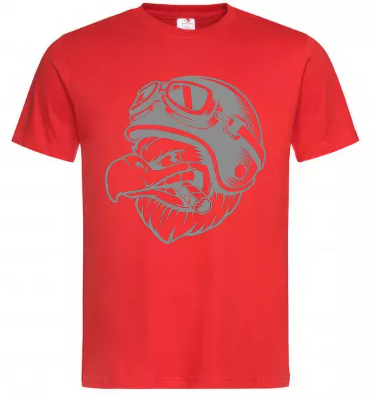 Мужская футболка Eagle в шоломі Красный фото