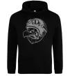 Чоловіча толстовка (худі) Eagle в шоломі Чорний фото