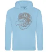 Жіноча толстовка (худі) Eagle в шоломі Блакитний фото