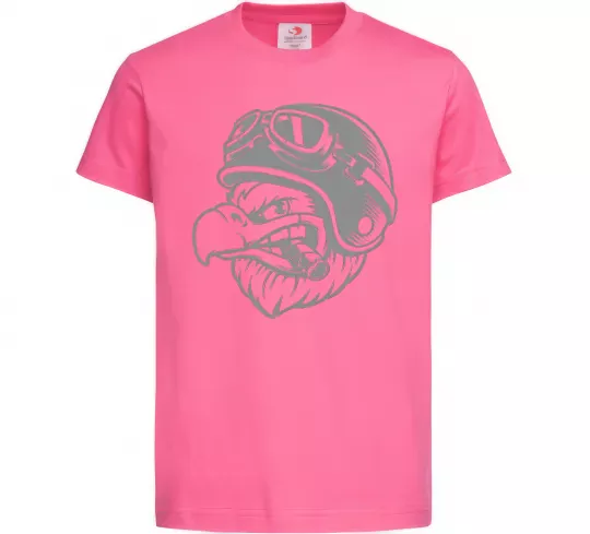 Дитяча футболка Eagle в шоломі Яскраво-рожевий фото