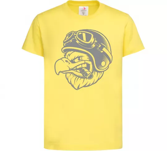 Дитяча футболка Eagle в шоломі Лимонний фото