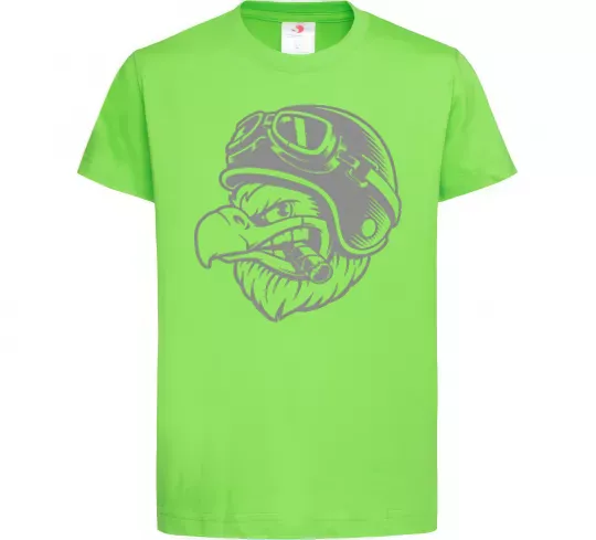 Дитяча футболка Eagle в шоломі Лаймовий фото
